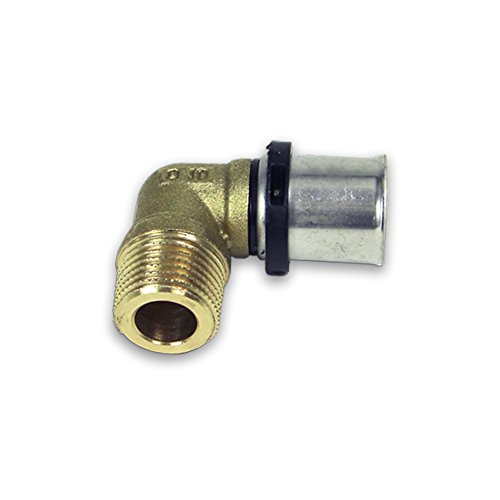 Press Winkel 90° mit AG [32x3mm - 1"]- DVGW zertifiziert/Kontur TH von EMAX
