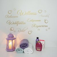 Wellness Wandaufkleber Wandtattoo Relax Entspannen Aufkleber Wellness Wandaufkleber Wandtattoo Relax Entspannen Aufkleber von EMAY3DArt
