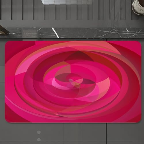 EMCLKS Badteppich rutschfeste,weicher Badezimmerteppich Badematte Badvorleger für Dusche,Badewanne und Toilette,Hot Pink, Abstrakter Wirbel mit Wirbeln und Formenmuster in leuchtenden Pinkt,60x90 cm EMCLKS Badteppich rutschfeste,weicher Badezimmerteppich Badematte Badvorleger für Dusche,Badewanne und Toilette,Hot Pink, Abstrakter Wirbel mit Wirbeln und Formenmuster in leuchtenden Pinkt,60x90 cm von EMCLKS