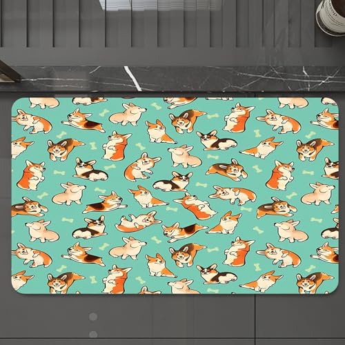 EMCLKS Badteppich rutschfeste,weicher Badezimmerteppich Badematte Badvorleger für Dusche,Badewanne und Toilette,Nahtlose Muster lustige Cartoon-Hunde,60x90 cm EMCLKS Badteppich rutschfeste,weicher Badezimmerteppich Badematte Badvorleger für Dusche,Badewanne und Toilette,Nahtlose Muster lustige Cartoon-Hunde,60x90 cm von EMCLKS