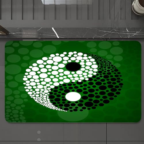 EMCLKS Badteppich rutschfeste,weicher Badezimmerteppich Badematte Badvorleger für Dusche,Badewanne und Toilette,Ying Yang, digital gemachte Yin Yang Natur Z-Form,60x90 cm EMCLKS Badteppich rutschfeste,weicher Badezimmerteppich Badematte Badvorleger für Dusche,Badewanne und Toilette,Ying Yang, digital gemachte Yin Yang Natur Z-Form,60x90 cm von EMCLKS