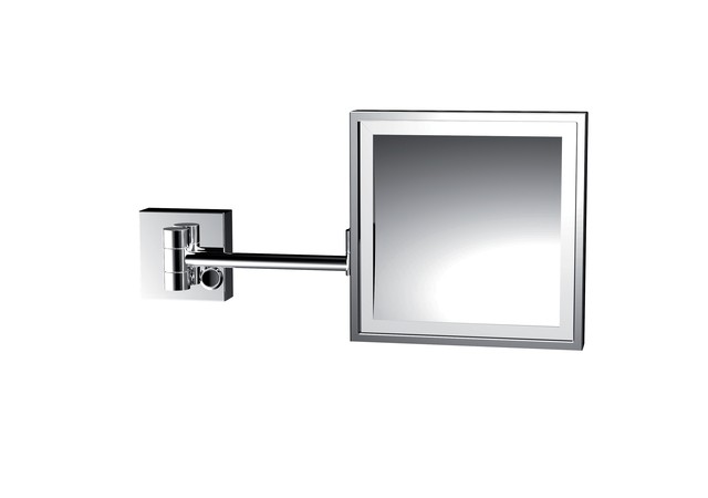 emco LED-Rasier- und Kosmetikspiegel 2-armig, 3-fach, eckig, 202 x 202 mm,, 109500119 109500119 von Emco