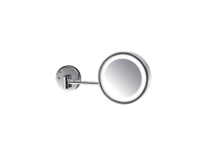 emco LED-Rasier- und Kosmetikspiegel 2-armig, 3-fach, rund, D: 216 mm,, 109500118 109500118 von Emco