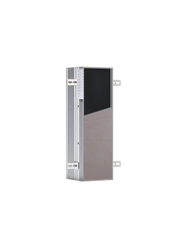 EMCO Asis Plus Unterputz-WC Modul mit Toilettenpapierhalter, Badezimmerschrank für unsichtbaren Stauraum, Hochschrank mit Push to Open- Funktion und 3 Fächern, Türanschlag rechts von Emco