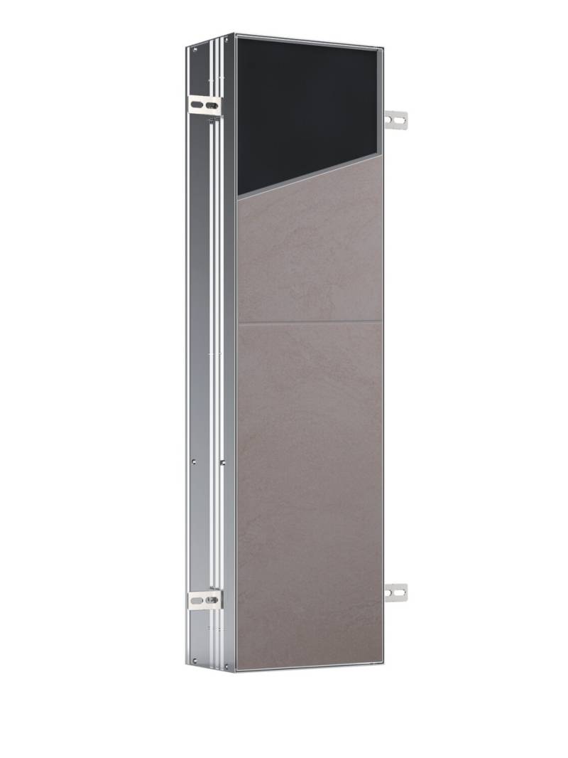 emco asis plus LED-Schrankmodul Unterputz, 900 mm, 2 Ablagen, Steckdose, 975611008 975611008 von Emco