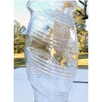 Ftd Klare Swirl Vase, Ftd Blumenvase, Hohe Vase, Große Florale Glasvase, Floral Glasvase Ftd Klare Swirl Vase, Ftd Blumenvase, Hohe Vase, Große Florale Glasvase, Floral Glasvase von EMClassyDesigns