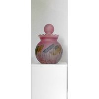 Lila Ingwerglas, Handgefertigte Glasflasche, Lila Milchglas, Gefrostetes Dekorglas, Handgemaltes Eyal Lila Ingwerglas, Handgefertigte Glasflasche, Lila Milchglas, Gefrostetes Dekorglas, Handgemaltes Eyal von EMClassyDesigns