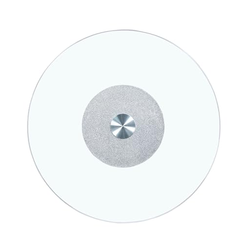 EMENAR 50cm 80cm 100cm Drehteller Aus Gehärtetem Glas Für Die Küche Lazy Susan, Großes Drehbares Lazy Susan-Tablett Aus Rundem Drehglas, Esstisch-Servierplatte (Size : 50cm/20in) von EMENAR
