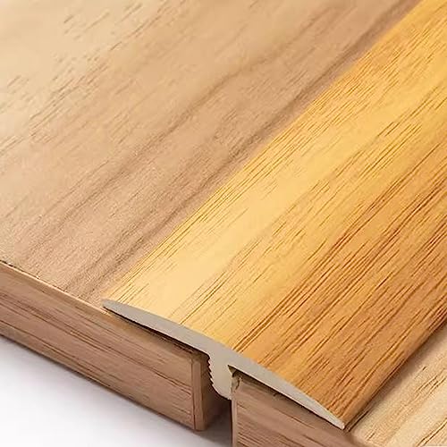 EMENAR 90cm Türleisten Übergangsprofil T-Profil Vinyl Bodenleiste Übergangsschiene Langlebiger Übergangsleiste Selbstklebend Für Holz/Laminat/Vinyl-Boden (Color : Red Oak) von EMENAR