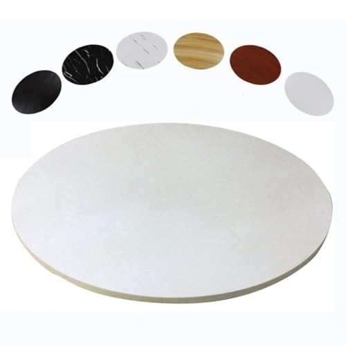 EMENKD Drehteller Aus Holz, Lazy Susan, Robustes, Rustikales, Drehbares Serviertablett, Servierplatte Für Den Esstisch In Der Küche Mit Drehfuß(Beige,70cm/28) von EMENKD