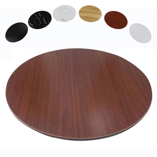 EMENKD Drehteller Aus Holz, Lazy Susan, Robustes, Rustikales, Drehbares Serviertablett, Servierplatte Für Den Esstisch In Der Küche Mit Drehfuß(Brown,80cm/30) von EMENKD