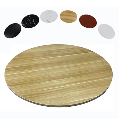EMENKD Drehteller Aus Holz, Lazy Susan, Robustes, Rustikales, Drehbares Serviertablett, Servierplatte Für Den Esstisch In Der Küche Mit Drehfuß(Walnut,100cm/40) von EMENKD