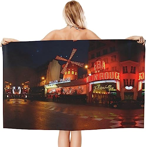 EMENZA Modern Strandtuch Groß 70 x 150 cm, 3D Stadt Microfaser Strandtuch Badetuch, Schnelltrocknend Strandtücher Herren Frauen Badetücher, Strandlaken, Handtuch, Strandhandtuch, Handtücher von EMENZA