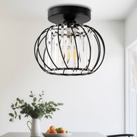 Deckenlampe Moderne Geometrische Schiefe Streifen Mattschwarz 9,5 Zoll breit E27 von EMERITPRO