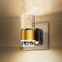 Nachlampe Einsteckbar Dämmerungs- bis Tageslicht Schiebedimmer Kupfer Blasen-Acryl-Säule Nachlampe Einsteckbar Dämmerungs- bis Tageslicht Schiebedimmer Kupfer Blasen-Acryl-Säule von EMERITPRO