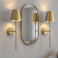 Wandlampe mit Fernbedienung Kegelförmiger Metallschirm Gebürsteter Kupfer 2er Pack mit Aufladebirne Wandlampe mit Fernbedienung Kegelförmiger Metallschirm Gebürsteter Kupfer 2er Pack mit Aufladebirne von EMERITPRO