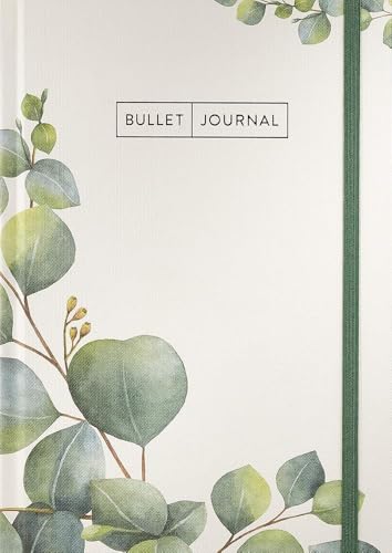 Bullet Journal "Leaves" 05 mit original Tombow TwinTone Dual-Tip Marker 86 mint black : Mit Punkteraster, Seiten für Index, Key und Future Log sowie ... Stiftehalter und praktischem Verschlussband von EMF Edition Michael Fischer
