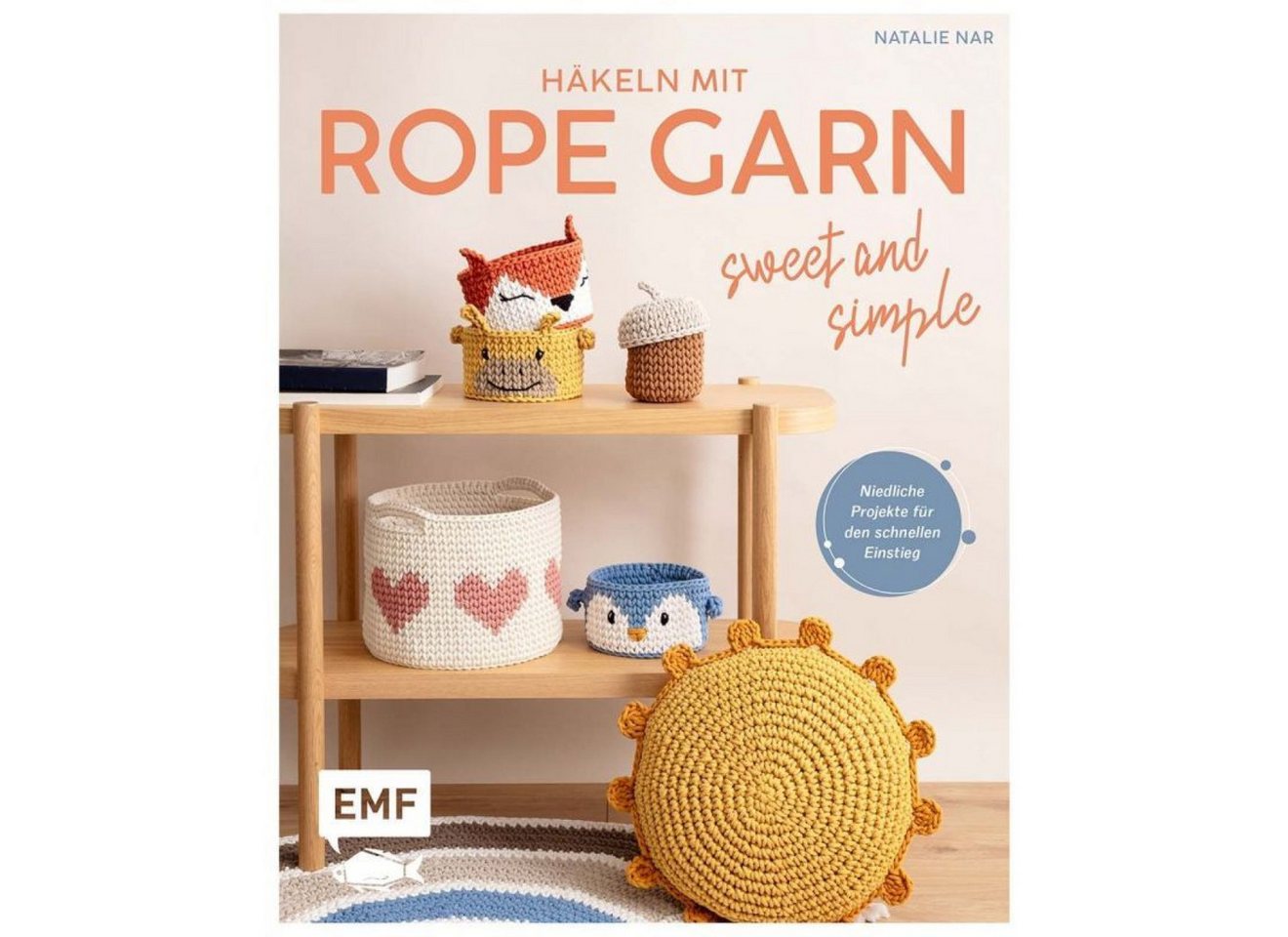 EMF Edition Michael Fischer Häkeln mit Rope garn - sweet and simple Effektgarn, (1-St) von EMF Edition Michael Fischer