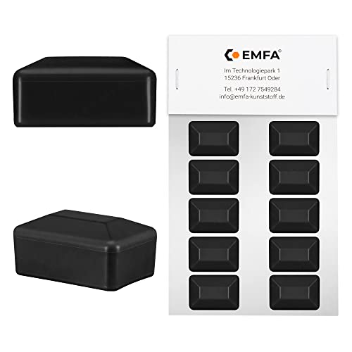 EMFA Zaunpfahlkappe rechteckig 60x80 mm Schwarz 10 Stück Pfostenkappen Kunststoff Pfostenkappen Abdeckkappen Zaunkappen EMFA Zaunpfahlkappe rechteckig 60x80 mm Schwarz 10 Stück Pfostenkappen Kunststoff Pfostenkappen Abdeckkappen Zaunkappen von EMFA