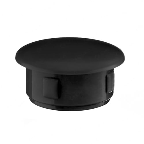 EMFA Abdeckkappen für 4 mm Bohrlöcher Schwarz 20 Stück - Blindstopfen 4 mm, Abdeckstopfen mit 8 mm Kopfdurchmesser von EMFA