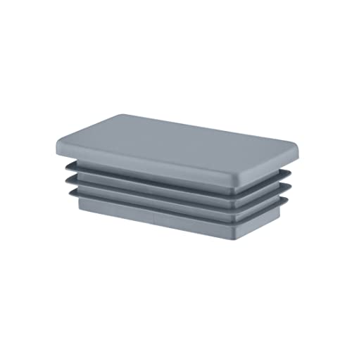 EMFA Lamellenstopfen 100x60 mm für Rechteckrohr – Grau Kunststoff Rechteckstopfen 60x100 – Endkappen Rohrstopfen 10x6 cm - 4 Stück EMFA Lamellenstopfen 100x60 mm für Rechteckrohr – Grau Kunststoff Rechteckstopfen 60x100 – Endkappen Rohrstopfen 10x6 cm - 4 Stück von EMFA