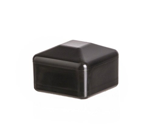 EMFA Zaunpfahlkappe 70x70 mm 5 Stück Schwarz Pfostenkappe quadratisch Zaunpfostenkappen Zaunabdeckung Kunststoff Deckel Zaunkappen 7x7 cm von EMFA