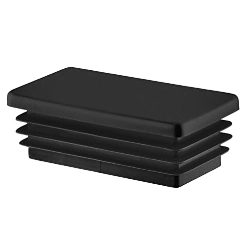 EMFA Lamellenstopfen für Rechteckrohre 70x40 mm Schwarz 5 Stück Rechteckstopfen 40x70, 7x4 cm von EMFA