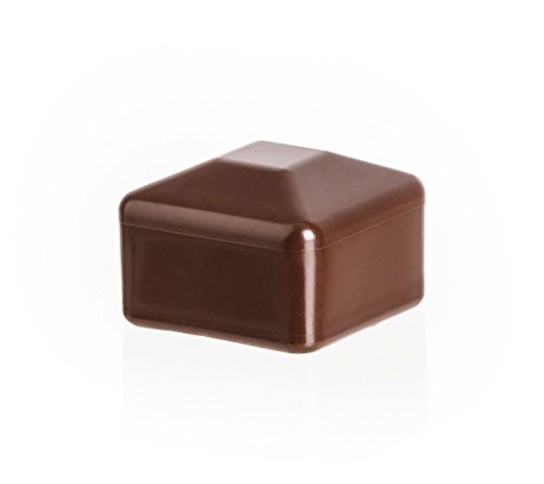 EMFA Zaunpfahlkappe 70x70 mm 10 Stück Braun Pfostenkappe quadratisch Zaunpfostenkappen Zaunabdeckung Kunststoff Deckel Zaunkappen 7x7 cm von EMFA