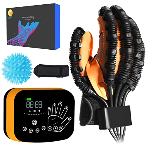 EMFOCU Aktualisierte Finger Funktion Rehabilitation Handschuh, Hemiplegie Hände Training Handschuhe, Finger Orthese Recovery-Ausrüstung, erleichtert spastische Schlaganfall Hand Training. von EMFOCU