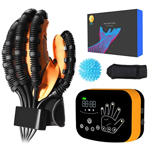 EMFOCU Aktualisierte Finger-Rehabilitations-Roboter-Handschuhe, Hand-Lähmung Rehabilitation Ausrüstung für Hände Verletzung Patienten Zerebral-Infarkt und andere Hände Behandlungen. von EMFOCU