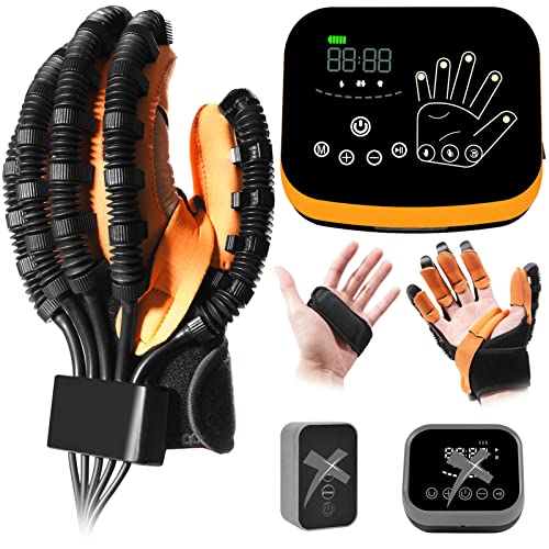 EMFOCU Aktualisierte Finger Roboter Handschuhe, Hemiplegie Hand Therapie Ausrüstung, Schlaganfall Hand und Finger Training, Hand und Finger Funktion Rehabilitation Handschuhe. von EMFOCU
