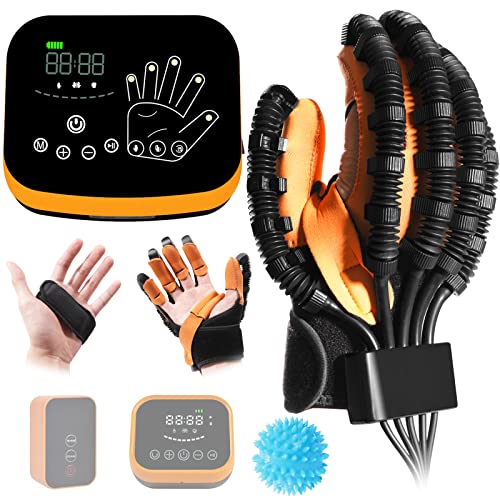 EMFOCU Aktualisierte Rehabilitations-Roboter-Handschuhe für Demenz, Schlaganfall, Hemiplegie-Patienten, Hand und Finger Funktion Reha, Hand-Therapie-Ausrüstung für Schlaganfall. von EMFOCU