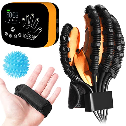 EMFOCU Aktualisierte Rehabilitationshandschuhe, Schlaganfall-Reha-Ausrüstung für Zerebralparese, Hand- und Fingerfunktions-Reha-Handschuhe, Roboterhandschuhe für Schlaganfall-Reha. von EMFOCU