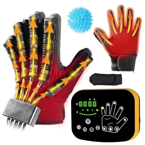 EMFOCU Beheizte Reha-Roboter-Handschuhe für Hemiplegie Hand Reha, Schlaganfall-Patienten Produkte für Hände, Beheizte Hand Reha-Roboter-Handschuhe für Zerebralparese Relief Hände. von EMFOCU