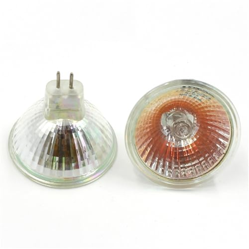 EMFYL 1fortunate Lights 10 stücke Halogen-Spot-Licht Dimmable MR16 Gu5.3 12V / 220V 35 / 50W Hohe Lumen Halogenlampe Becher Form Lampe Klarglas (Farbe : Warm White, Größe : 12V 50W) von EMFYL
