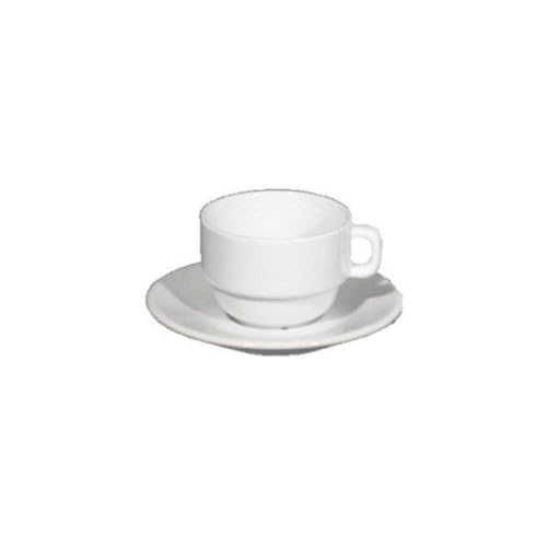 EMGA 765.052 Porzellan Tasse, Weiss, 0.17L Kapazität von Saturnia