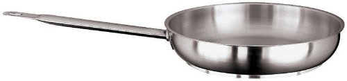 EMGA 935.021 Edelstahl Lyoner Pfanne, 5cm Höhe, 24cm Durchmesser von Paderno World Cuisine