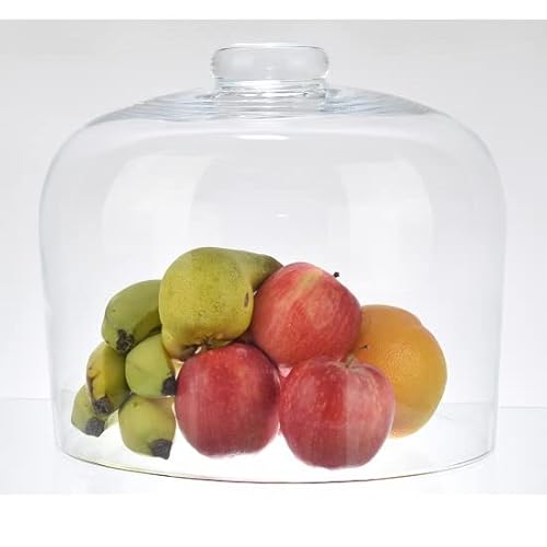 EMH Handgefertigte Glasabdeckung Cloche Dome Hoch 27cm x 30cm von EMH