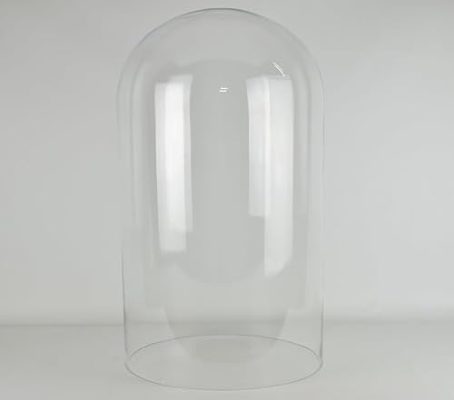 EMH Handgefertigte mundgeblasene Klarglas Glasglocke Glaskuppel 50cm von EMH