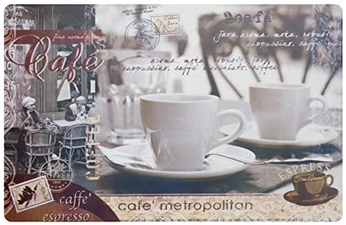 EMHELLE Tisch Sets, Tischwäsche, Esstisch, Modern, Klassisch, Edel, Elegant, Mehrfarbig, abwischbar, rutschhemmend, Made in Germany (30 x 45 cm) (Cafe) von EMHELLE