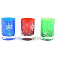 Weihnachtlicher Kerzenständer T-Light Mix Colours 3Er Set von EMHomeStore
