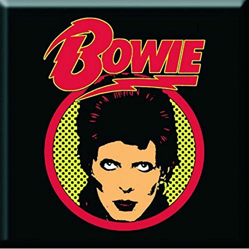 David Bowie Kühlschrankmagnet Flash Logo Nue offiziell 76mm x 76mm One Size von David Bowie