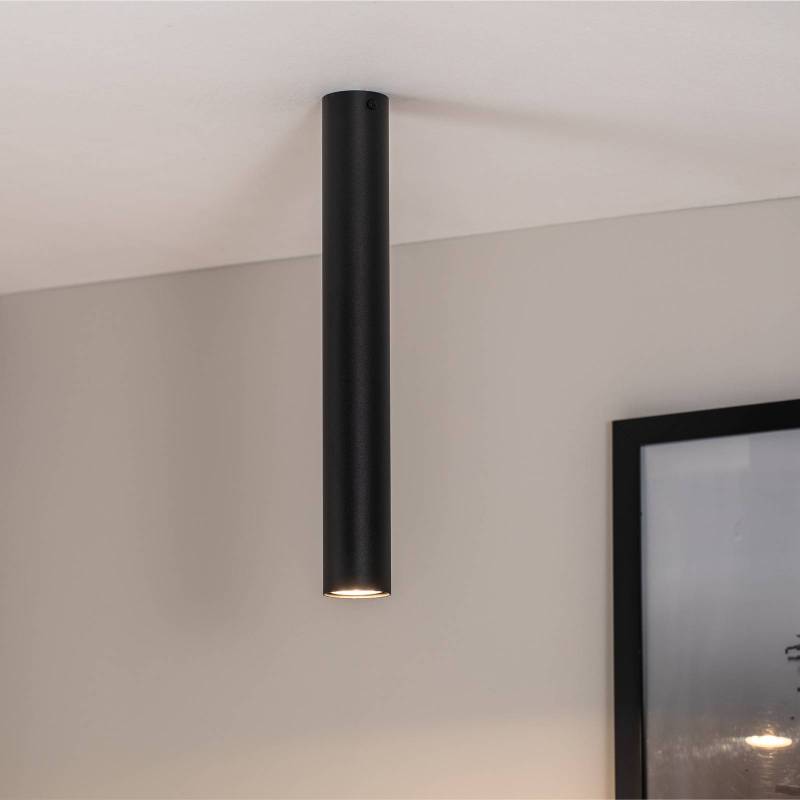 Deckenstrahler Tecno 1L, Stahl, GU10, Höhe 45 cm, schwarz von EMIBIG LIGHTING