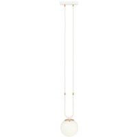 Emibig Lighting - Emibig glam White Globe Pendel-Deckenleuchte mit weißen Glasschirmen, 1x E14 von EMIBIG LIGHTING