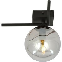 Emibig imago Schwarze Globe-Deckenleuchte mit Graphitglasschirmen, 1x E14 von EMIBIG LIGHTING