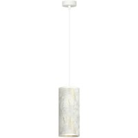 Emibig Lighting - Emibig karli Weiße schmale Pendel-Deckenleuchte mit weißen Stoffschirmen, 1x E14 von EMIBIG LIGHTING