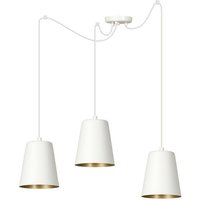 Emibig Lighting - Emibig link Weiß/Gold Cluster-Pendel-Deckenleuchte 3x E27 von EMIBIG LIGHTING