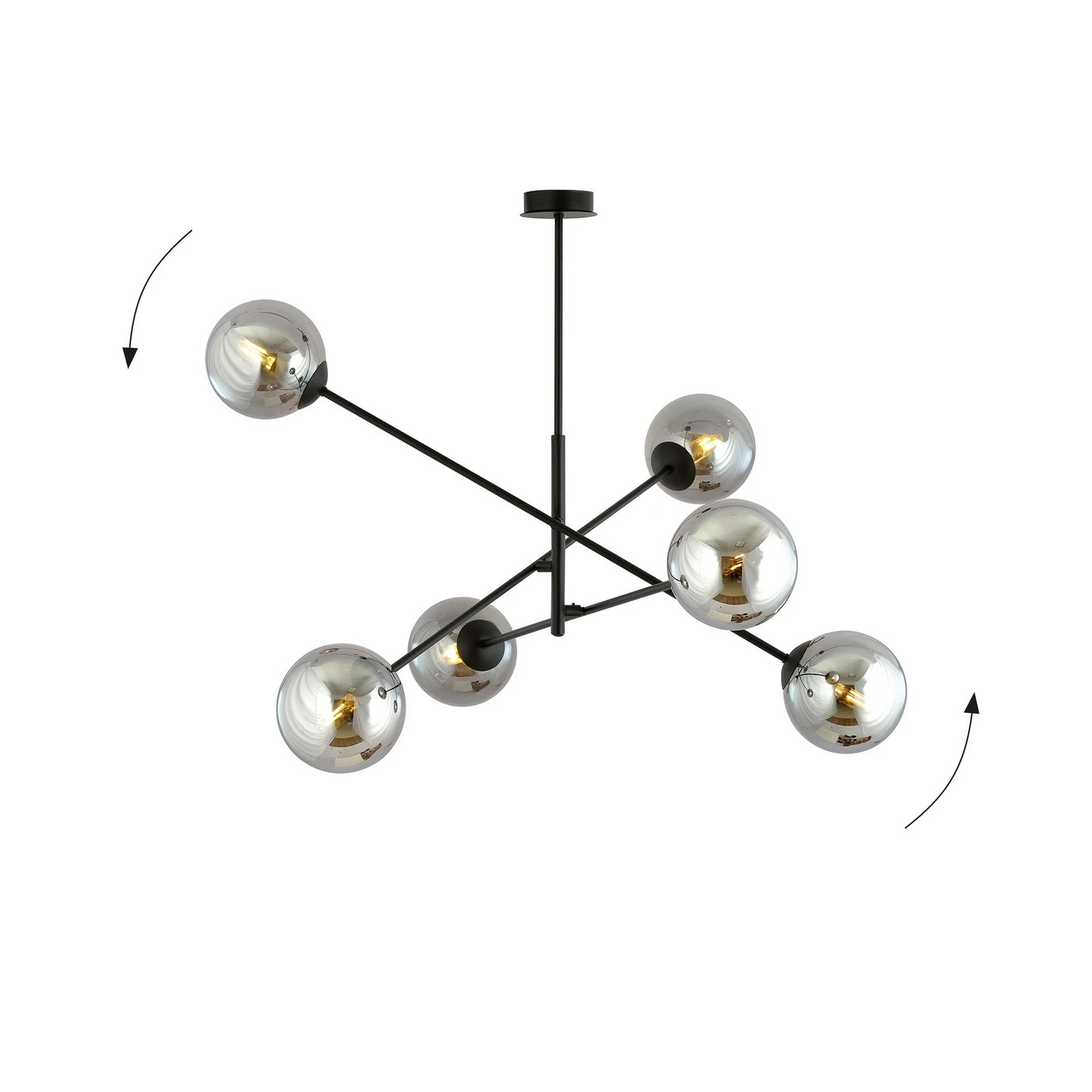 Emibig Lighting Deckenleuchte Lampe Leuchte Linear Schwarz Grafit Sechsflammig B-Ware Emibig Lighting Deckenleuchte Lampe Leuchte Linear Schwarz Grafit Sechsflammig B-Ware von EMIBIG LIGHTING