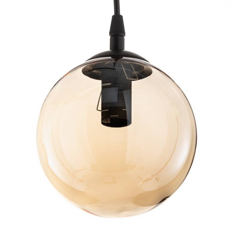 Emibig Lighting Hängeleuchte Glassy Hängelampe 3 Flg Gerade Grafit Defektware D-Ware von EMIBIG LIGHTING