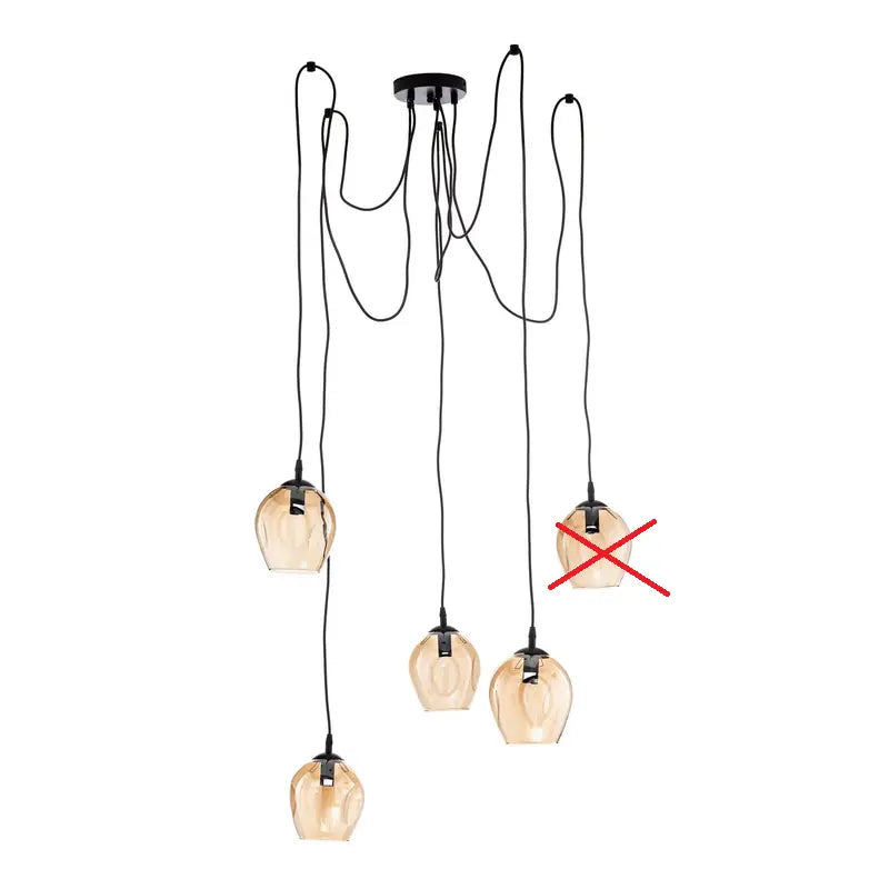 B-Ware Emibig Lighting Pendellampe Hängeleuchte Starla Amber 5 Flg. Siehe Text/Foto B-Ware Emibig Lighting Pendellampe Hängeleuchte Starla Amber 5 Flg. Siehe Text/Foto von EMIBIG LIGHTING